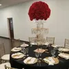 3 pezzi) 90 cm/120 cm fondo tondo Fornitore di matrimoni vaso di fiori acrilico vaso di cristallo alto fiore tromba centrotavola floreale per festa evento 815