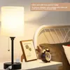 Bordslampor Desk Lamp Dimble Office Metal Base With USB C och A Ports Bedroom Light for Workbench utarbetande Läsningsstudie