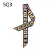 Scarves Small Silk Scarf For WomenSporty Double-sided Geometric Printing Handle Bag Ribbons Brand 5 100cm Long Wholesale