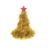 Berretti Forniture Regalo per adulti Panno per bambini Tessuto non tessuto Pioggia Seta Casa Albero di Natale Cappello Ornamenti natalizi Decor