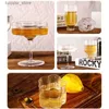 Wine Glasses European Style Water Glass Fruit Juice Cup Creative Wide Mouth Flower Pattern Kettle Tall Wine Cup Vertical Stripe Glass Cup L240323