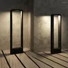 Utomhus Garden Pathway Lawn Lamp Aluminium LED Landscape Lighting Bollard Light Backyard Street Patio Villa