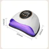 Dryers Max UV LED Lamp For Nail Dryer Manicure Nail Drying Lamp 66LEDS UV Gel Varnish With LCD Display UV Lamp For Manicure Salon