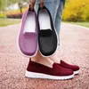 Zapatos para caminar para mujer, zapatillas de deporte para caminar, malla transpirable, ligeras, sin cordones, para deportes al aire libre, informales