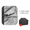 Täcker BBQ Tillbehör Vattentät utomhus BBQ Cover Anti Dust Rain Sunscreen Gas Charcoal Electric Barbeque Grill Cover Tools 7 Storlekar