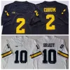 NCAA College Michigan Wolverines 9 JJ McCarthy Jerseys 2 Blake Corum 10 Tom Brady 14 Roman Wilson Donovan Edwards Cornelius Johnson Howard Charles Woodson Football