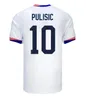 2024 Pulisic USASサッカージャージReyna Aaronson Weah Acosta McKennie 24 25 Maillot de Futol Ferreira Dest Morgan