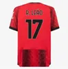 23 24 PULISIC GIROUD AC Soccer Jerseys R.LEAO 2023 THEO IBRAHIMOVIC 2024 Football Shirt ROMAGNOLI RAFA LEAO S.CASTILLEJO REIJNDERS Home Away Men Kids kit JJ 3.23