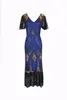 Party Dresses Women Dress Robe Femmel 1920s Great Gatsby Flapper Sequin Fringe Midi Vestido Halloween Cosplay Costume