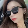 2 PCSファッションラグジュアリーデザイナーWang Jiaers同じ韓国版Chaozhou Womens Small Frame Sunglasses Tiktok Net Red Sunglasses Personality Sunglasses
