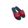 Slippers Zomer Damesmode Uitloper Veelzijdige koperen gesp Platte bodem Ronde neus Open teen sandalen