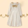 Abiti da ragazza Stile preparatorio per adolescenti Abbigliamento per ragazza Principessa Festa Primavera/Estate Abbigliamento per bambini a maniche lunghe Vestido 6 8 10 14 anni 24323