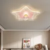 Plafondverlichting Moderne romantische kinderkamerlampen Nordic Simple Princess Decor Warm en meisjesjongensslaapkamer