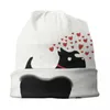 Basker Scottie Dog Love Hearts Skallies Beanies Caps Män kvinnor unisex vinter varm stickning hatt vuxen söt skotsk terrier motorhuv