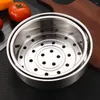 Double chaudière panier à vapeur pour Pot passoire de cuisine cuiseur à vapeur légumes cuisson en acier inoxydable