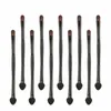 maangeprofial Makeup Brush Double-headed Eyeshadow Eyebrow Brushes Black Spge Head Pole Eyeles Tools Maquiagem Q28w#