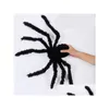 Andra festliga partier Halloween Decoration Black Spider Haunted House Prop inomhus utomhus NT 3 Size Drop Delivery Home Garde DHB2I