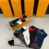 Design high quality comfortable sweat absorbent Men's socks Men's socks Solid color socks White Black fashion men's socks High quality letter sports box 2024