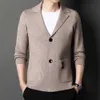 Veste Cardigan, nouveaux produits printemps-automne, pull à manches longues pour hommes, veste Cardigan tricotée moyenne et jeune