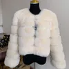 Haining Fur Automne et Hiver Nouveau Chaud Loisirs Épissage Femmes Imitation Renard Manteau Porter