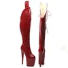 Buty taneczne LeeCabe 20 cm/8 cali wąż górny otwarte palce trendowy moda moda na platformie buty platformowe
