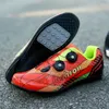 Sapatos de ciclismo homens respirável bicicleta de estrada ultraleve atlético mountain racing tênis sola de borracha equitação