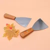 Flatware Sets 2 PCS Household Tools Kitchen Appliances Triangular Steak Bamboo Stainless Steel Caninets
