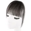 Franja Franja de cabelo humano para mulheres Franjas de cabelo pretas naturais Lady Human Hair Fringe Air Bangs Brown Color