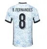 24 25 Portugalia B.Fernandes piłka nożna drużyna narodowa Puchar Europy Bruno Fernandes Joao Felix Ronaldo Bernardo Diogo J. Joao Ancilo Football Shirt Kits Mundurs