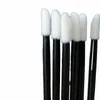 Sıcak 500 PCS Tek Kullanımlık Dudak Fırçası Lipbrush Çubukları Aplikatör Mükemmel Makyaj Aracı Siyah Gözeller fırçalar Maskara Fırçaları 41T3#