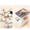 Tragbarer Maniküre-Organizer-Ständer für Nagellack-Lippenstift-Aufbewahrungsbox aus Kunststoff Make-up-Halter Kosmetische Werkzeuge Ctainer Accorie s06n #