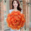 Decorative Flowers Wreaths Umbrella Large Dance Evening Handflower Props Peony Stage Performancegames Opening Ceremony Drop Delive Dhsgn