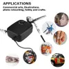 Professionell Auto Stop Function Airbrush Compressor Cordless för nagelkonst Makeup Tattoo Model Cake Car Målningssprutmaskin 240318