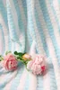 Blankets 2 Layer 3D Fluffy Candy Strip Genuine Baby Blanket Swaddle Soft Quilt Wrap Born Kids Bath Towel Bedding Diaper