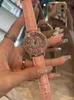 Wristwatches Fortune Running Watch Women's 2024 Light Luxury With Diamonds