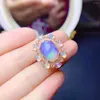 Cluster Rings The Latest Natural Opal Ring For Sale Top Quality 925 Sterling Silver Women