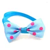 Vêtements de chien 1pcs Bows Dot Style Accessoires de cheveux Petit chat Bow Tie pour Bowties