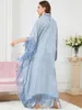 Vêtements ethniques Robe arabe en vrac Party Soirée Fringe Robe Ramadan Eid Femme musulmane Abaya Islamique Dubaï Marocain Kaftan Jalabiya