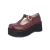 Sapatos de vestido 2024 espuma sola cunha salto muffin casual raso em forma de t único 40-48 tamanho grande tyx