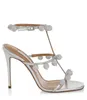 Женские римские сандалии на шпильке, сандалии Aquazzura, кожаные туфли Cha Cha, туфли на высоком каблуке, в форме стразов и с ремешком, летние свадебные модельные туфли