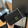 Designer łańcucha torba crossbody luksusowa skórzana torba na podwójne łańcuch na pojedyncze ramię CC klasyczne kwadratowe torba z tłuszczowym łańcuchem