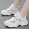 Sneakers Girls Sports Shoes 2022 Childrens White Short and Fat Shoes Summer Grid Running Sports Tennis Shoes Childrens Shoes Free Shipping 240322