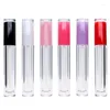 Bottiglie di stoccaggio 5ML Tubi vuoti per smalto per labbra Contenitore per rossetto liquido Rosa Rosso Viola Bianco Rosa Nero Coperchio rotondo Bottiglia di lucidalabbra Trucco fai da te