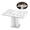 Mångsidiga makeupborstearrangörer har enkelt sminkborststativ Solid Cvenient Cosmetic Foundati Dryer Stand Tool X9OC#