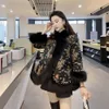 Nouveau Style chinois manteau de fourrure femmes Imitation renard clou perle Tang costume cape châle hiver