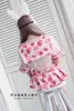Bras sätter anime söt sjöman klänning lolita kvinnor sexiga underkläder mini babydoll set spets nattkläder jordgubb Underkläder