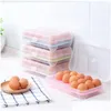 Andere Aufbewahrungsorganisation für die Küche, Kunststoff-Eierbox-Organizer, Kühlschrank, Aufbewahrung von 15 Eiern, tragbare Behälter für den Außenbereich, Drop D Otair