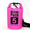 Sacs PVC Sac à sec imperméable 5L 10L 20L 30L PLANGE EN OUTDOOR Rangement pliable MAN FEMMES PLAQUES SAC SAG