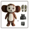 Mascot kostymer Cheburashka ierable Long Eared Monkey Costume för vuxna anime karnevalkläder 2m/2,6 m lång