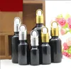 Storage Bottles 100ml Black Glass Bottle Essential Oil Liquid Serum Complex Recovery Dropper Gel Skin Care Cosmetic Packing